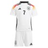 Officiële Voetbalshirt + Korte Broek Duitsland Kai Havertz 7 Thuis EK 2024 - Kids